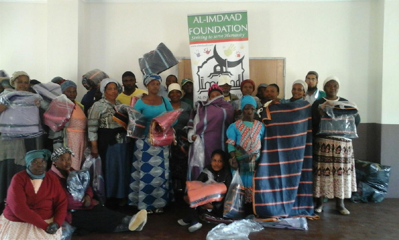 Al-Imdaad Foundation ensures that its blankets far exceed the standards specified by international aid organisations